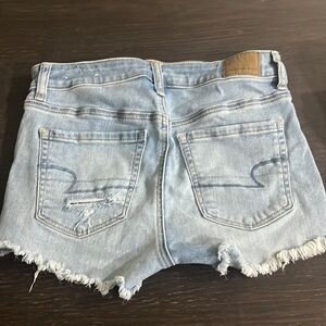 AE jean shorts - women’s size 4. Stretch. Lace detail to front pockets